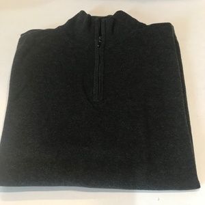 Spring + Mercer cotton cashmere men’s 3/4 zip sweater